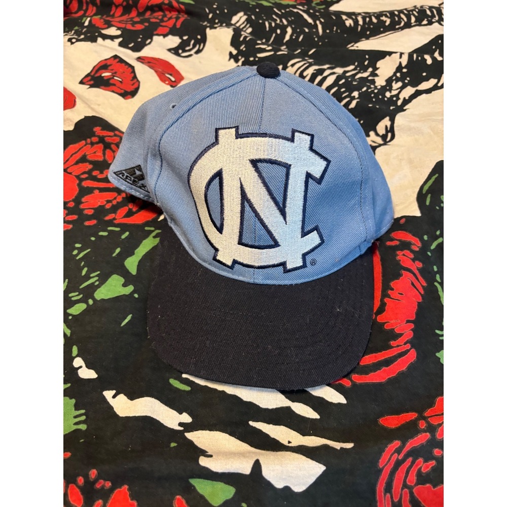 Vintage Apex One North Carolina Tar Heels Snapback Hat Blue NC 90s NCAA Cap